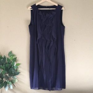 Ann Taylor Navy office dress